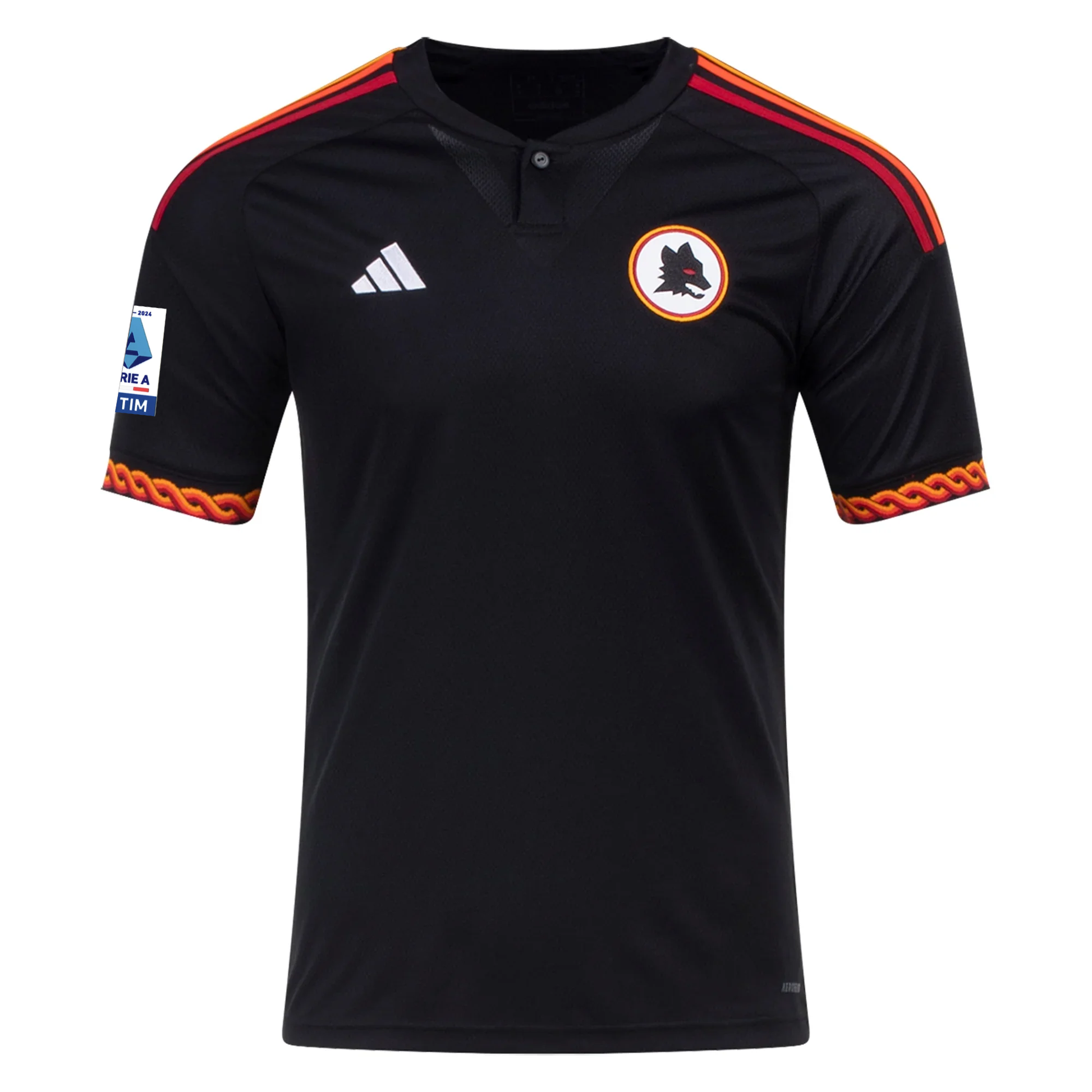 adidas Roma Third Jersey w/ Series A Patch 23/24 (Black)