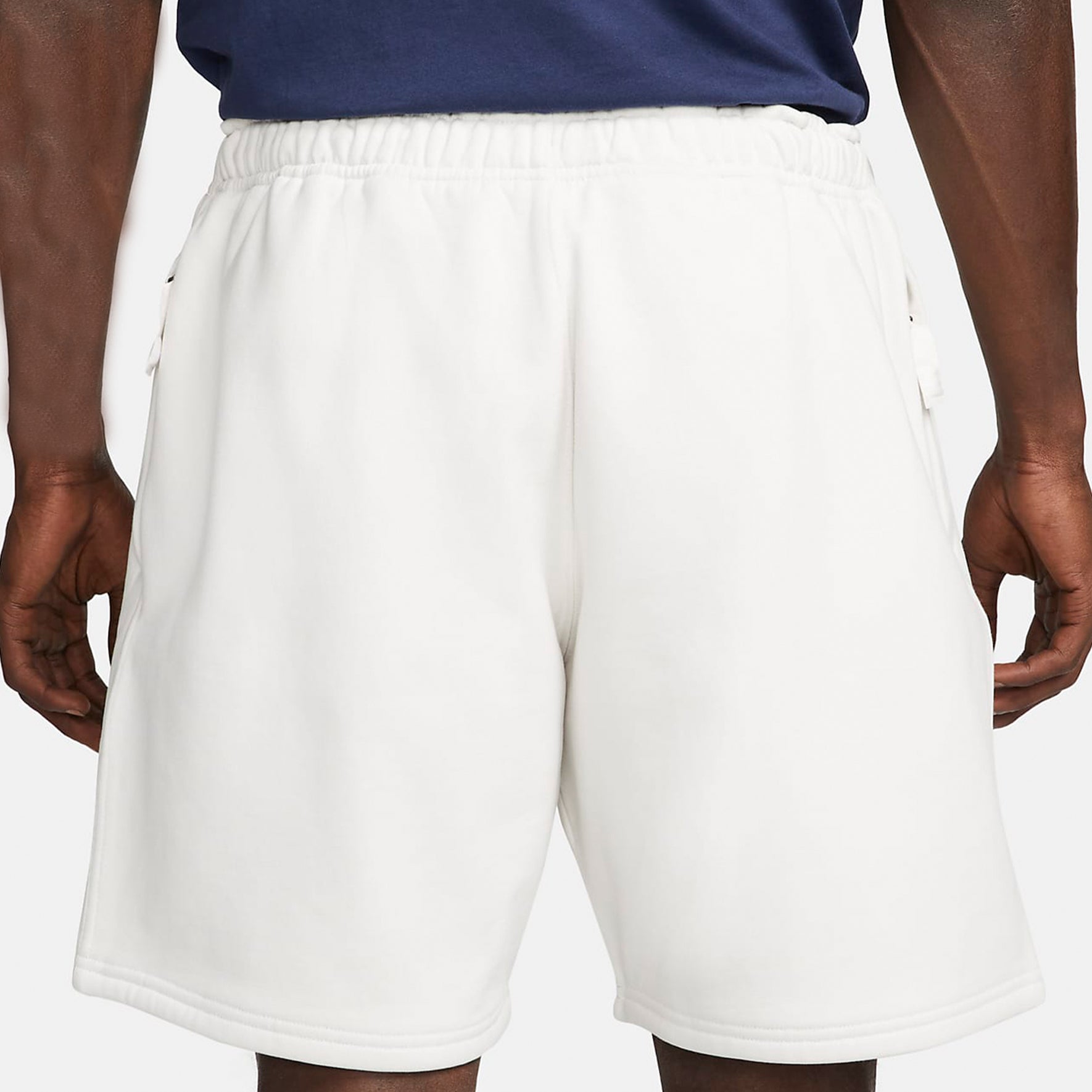 Image of Nike NRG Solo Swoosh Fleece Shorts 'Phantom & White' DV3055-030