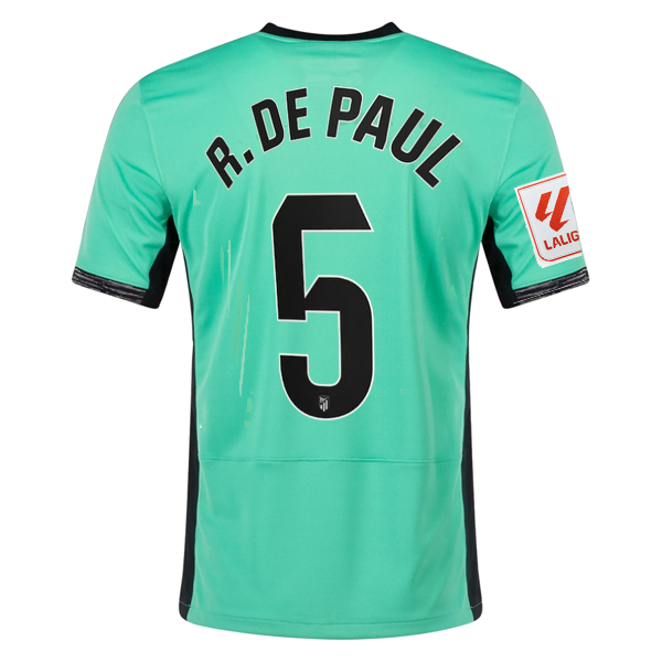 Nike Atletico Madrid Rodrigo De Paul Third Jersey w/ La Liga Patch 23/24 (Spring