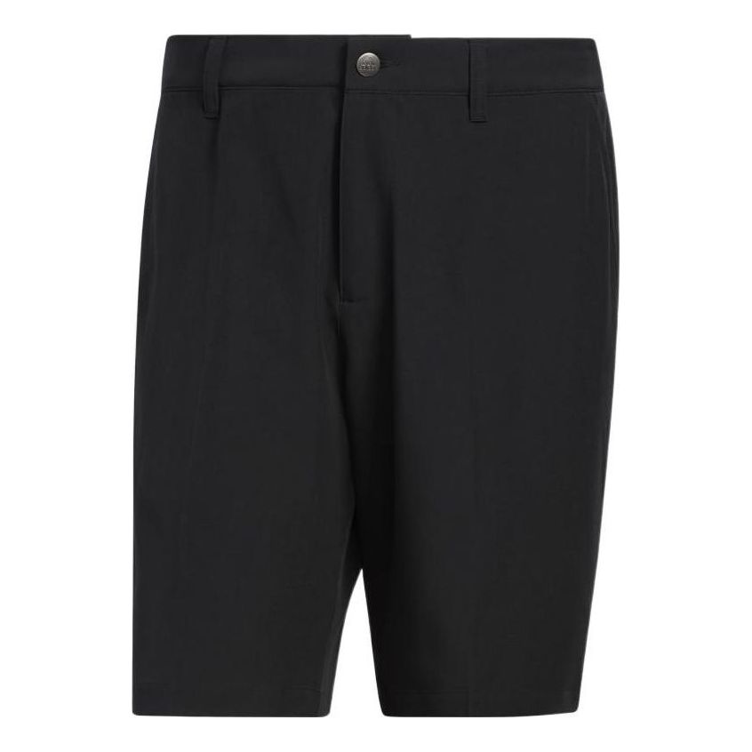 Men's adidas Logo Printing Straight Casual Solid Color Sports Shorts Black GL015