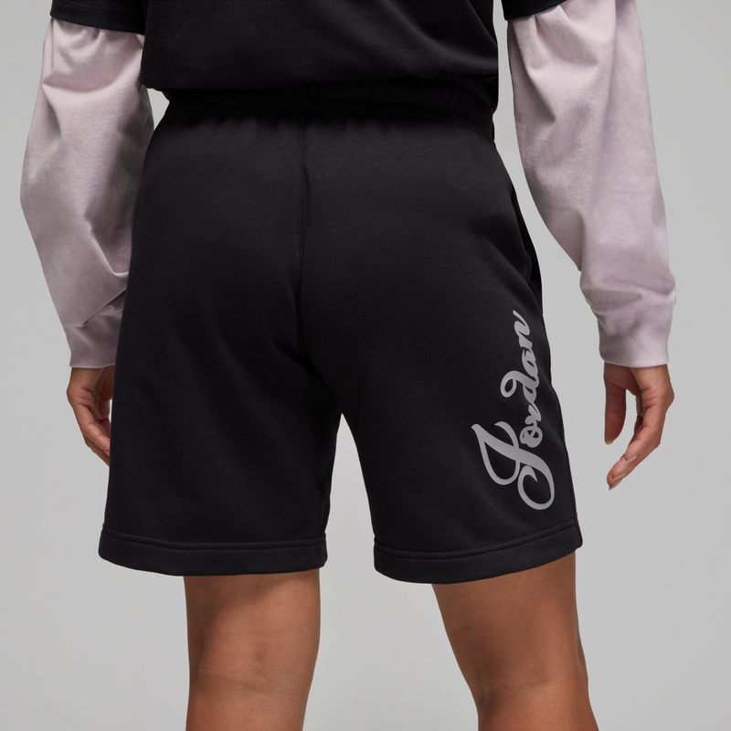 Image of (WMNS) Air Jordan Brooklyn Fleece-Shorts 'Schwarz' DZ3388-010