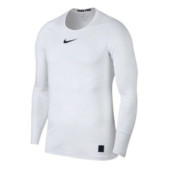 Nike Mens Compression Long Sleeve Top (White)