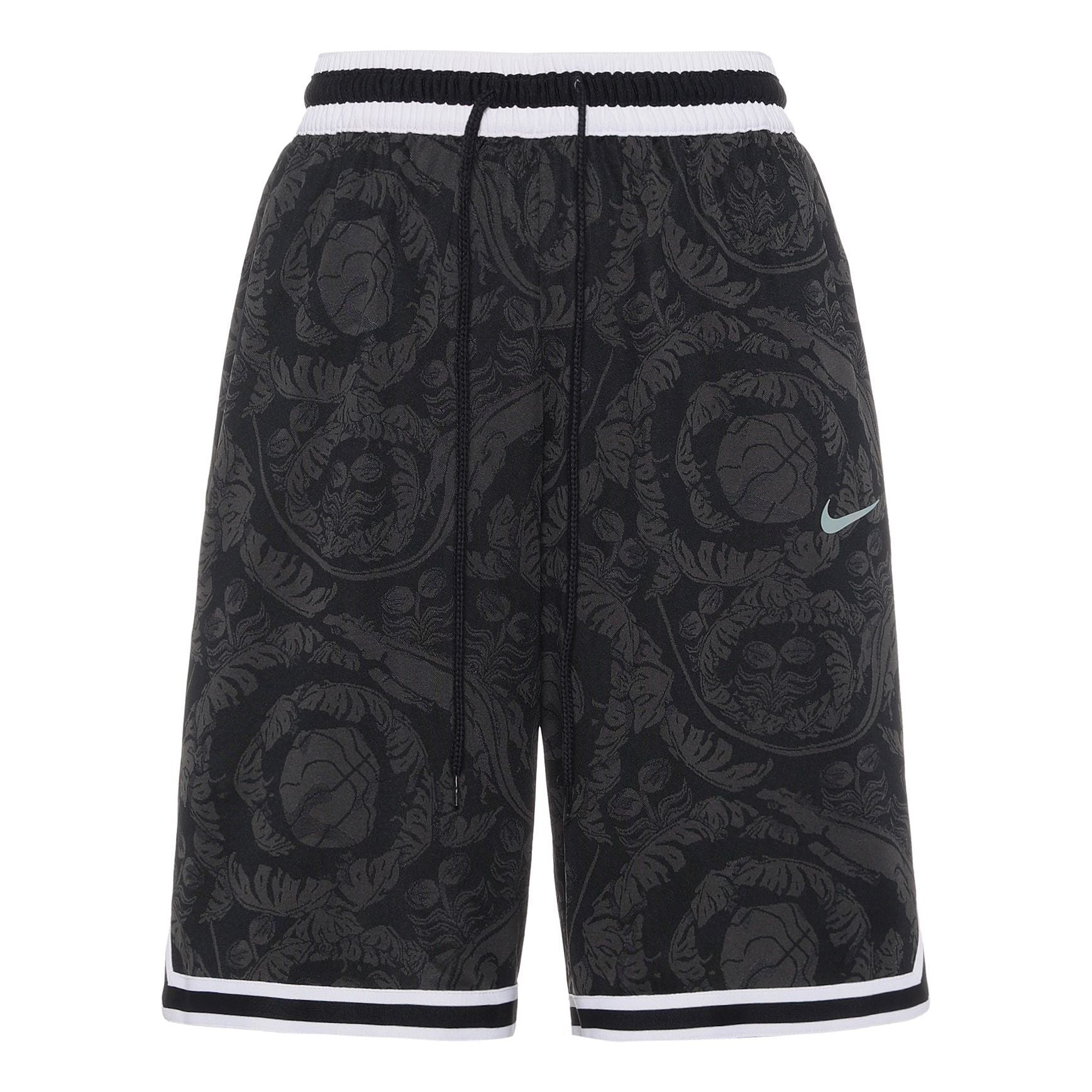 Image of Men's Nike Flowers Full Print Casual Sports Shorts Gray CV1905-011