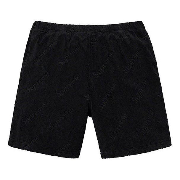 Image of Supreme SS19 Terry Jacquard Logo Short logo SUP-SS19-10449