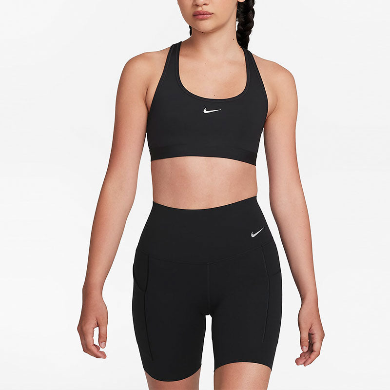 (WMNS) NIKE DRI-FIT UNIVERSA MEDIUM-SUPPORT SHORTS WITH POCKETS 'Black' DQ5995-0