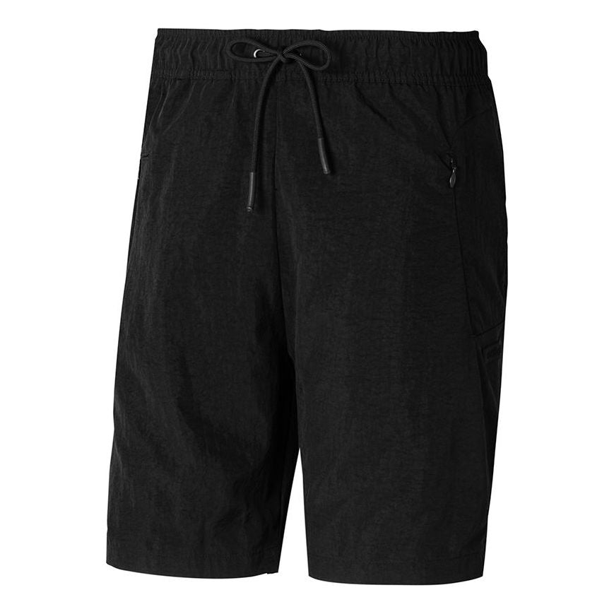 Image of adidas neo M Conctd Short Solid Color Sports Drawstring Shorts Black DW7991