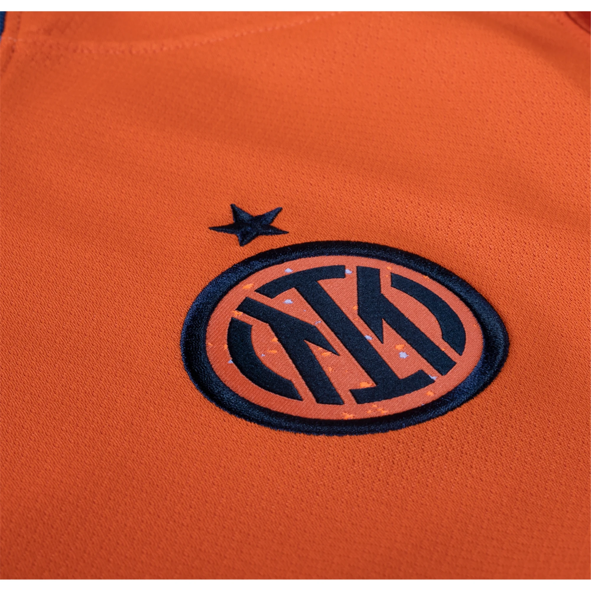 Image of Nike Inter Milan Third Jersey w/ Champions League Patches 23/24 (Safety Orange/T