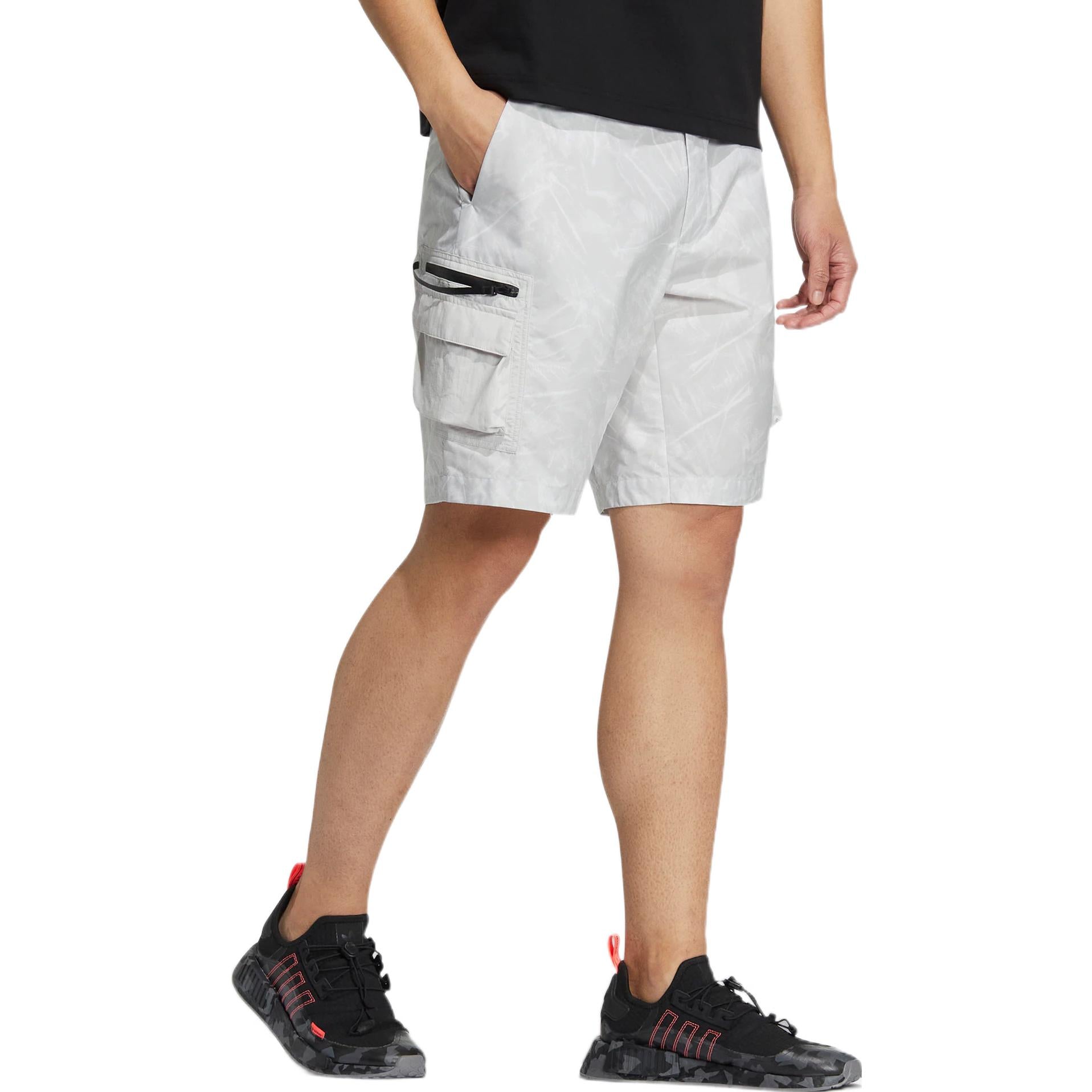 Image of adidas Gradient Straight Loose Sports Shorts light grey HS7289