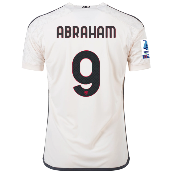 Image of adidas A.S Roma Tammy Abraham Away Jersey w/ Serie A Patch 23/24 (Beige)