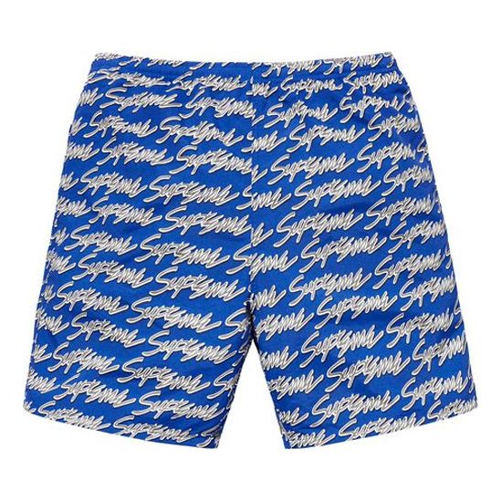 Image of Supreme SS19 Signature Script Logo Water Short SUP-SS19-10562