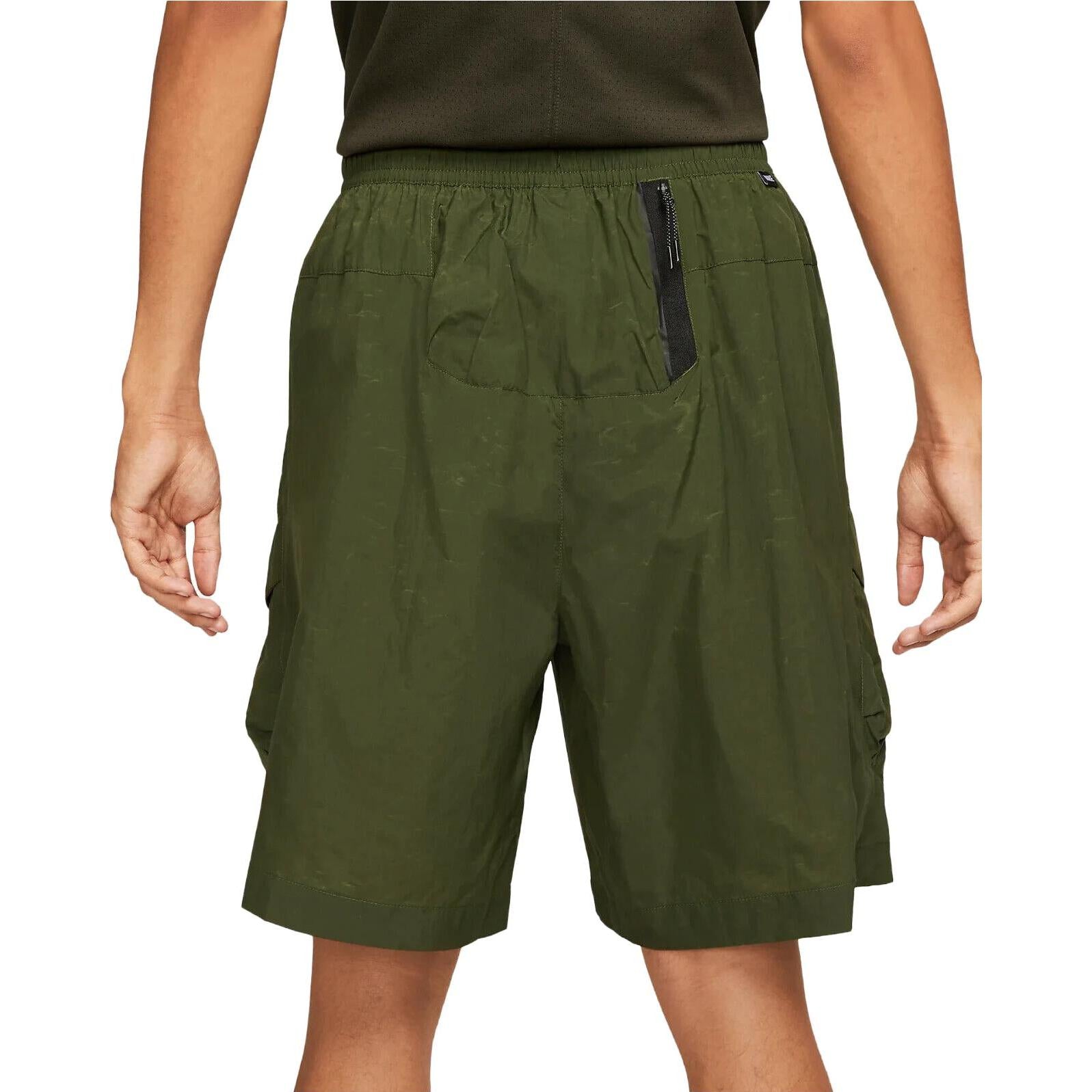 Image of Nike Sportswear Tech Essentials Woven Unlined Utility Shorts 'Rough Green' DM648
