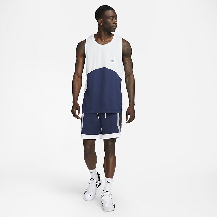 Image of Nike Dri-fit Elite Basketball Shorts 'Midnight Navy White' DH7142-411