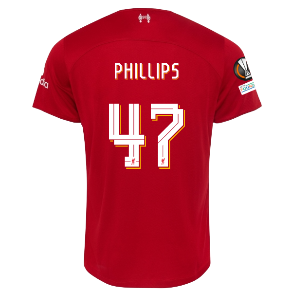Nike Liverpool Nat Phillips Home Jersey w/ Europa League Patches 23/24 (Red/Whit