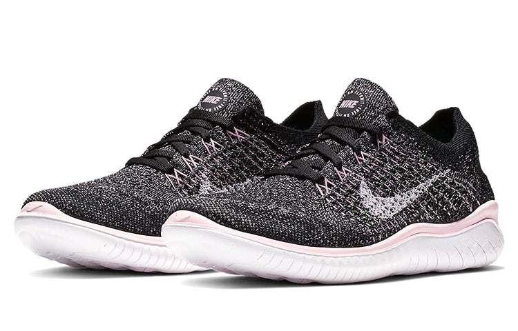 (WMNS) Nike Free RN Flyknit 2018 'Black Pink Foam' 942839-007