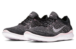 Image of (WMNS) Nike Free RN Flyknit 2018 'Black Pink Foam' 942839-007