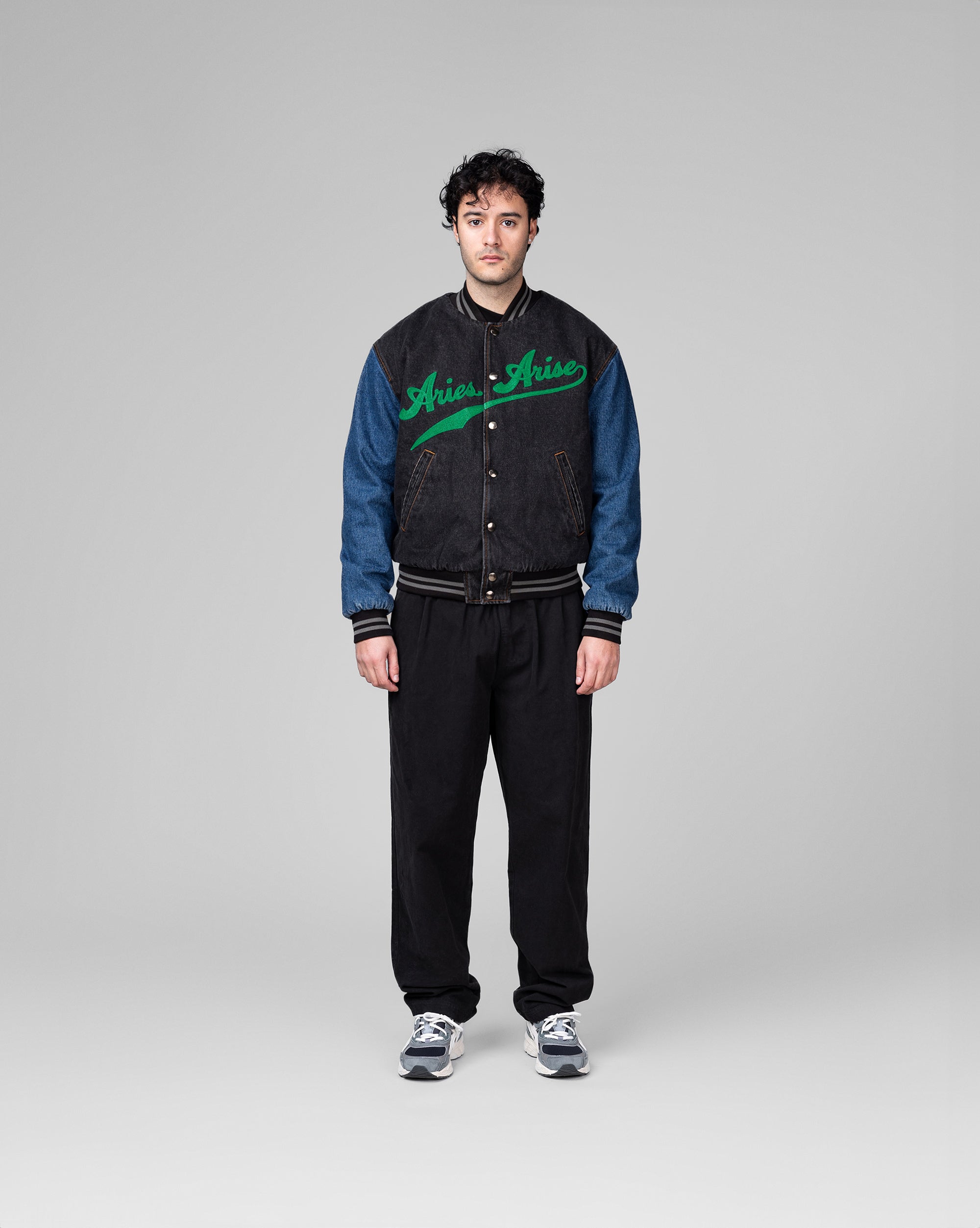Aries Varsity Denim Jacket