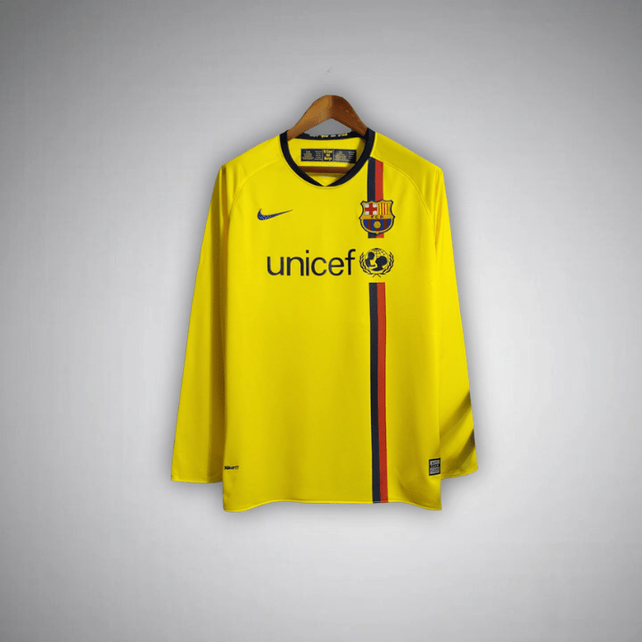 Image of FC Barcelona 2008 - 2009 Long Sleeve Away Kit - Premium Quality Jersey at FootballPrestige.com