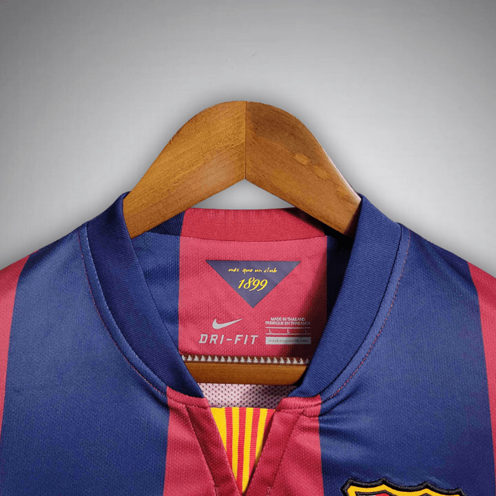 Image of FC Barcelona 2014 - 2015 Long Sleeve Home Kit - Premium Quality Jersey at FootballPrestige.com