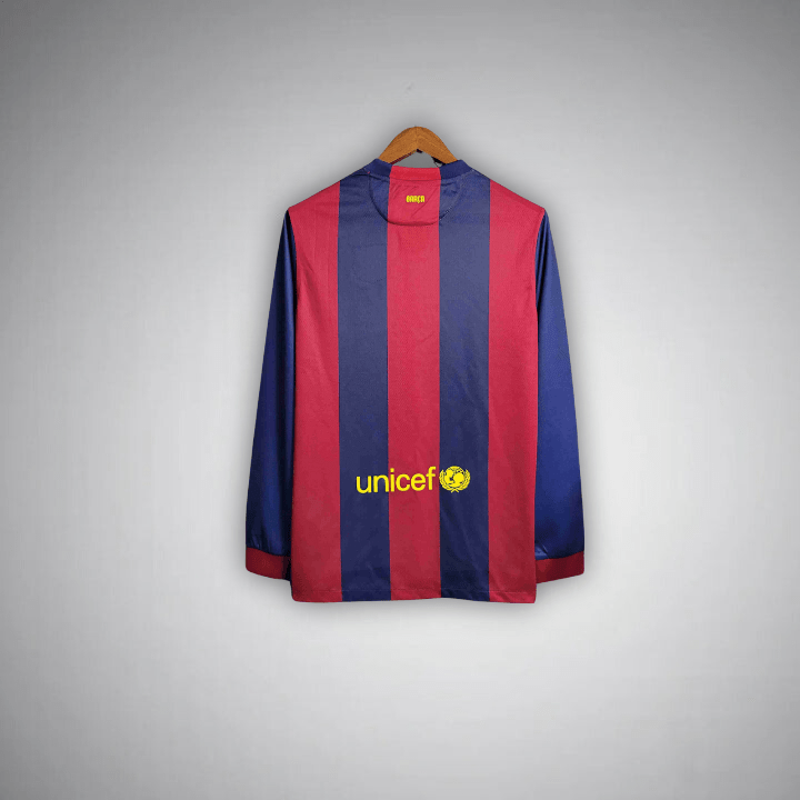 Image of FC Barcelona 2014 - 2015 Long Sleeve Home Kit - Premium Quality Jersey at FootballPrestige.com