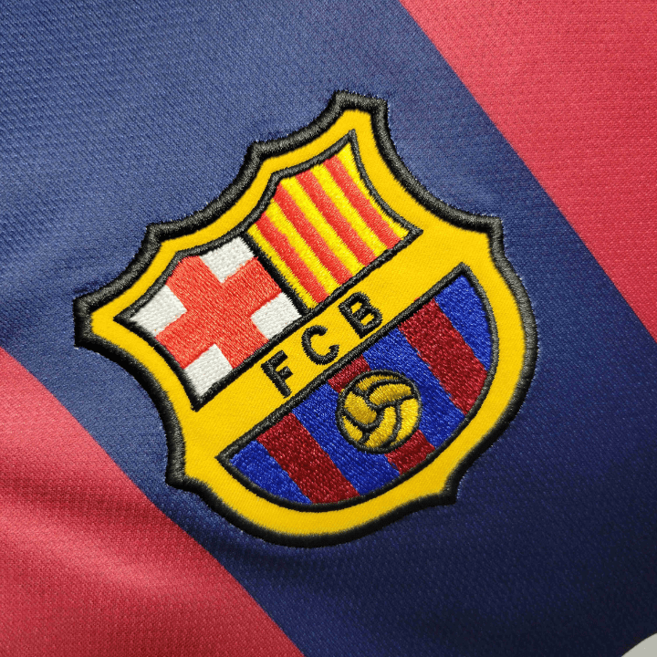 Image of FC Barcelona 2014 - 2015 Long Sleeve Home Kit - Premium Quality Jersey at FootballPrestige.com
