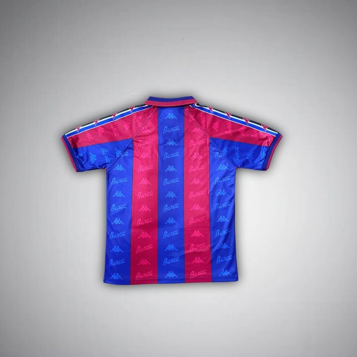 Image of FC Barcelona 95/97 Premium Retro Kit - Premium Quality Jersey at FootballPrestige.com