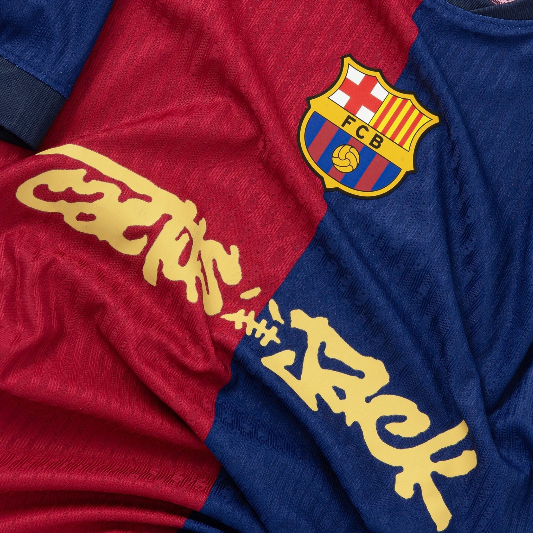 Image of FC Barcelona x Cactus Jack Limited Edition Home Kit - Premium Quality Jersey at FootballPrestige.com