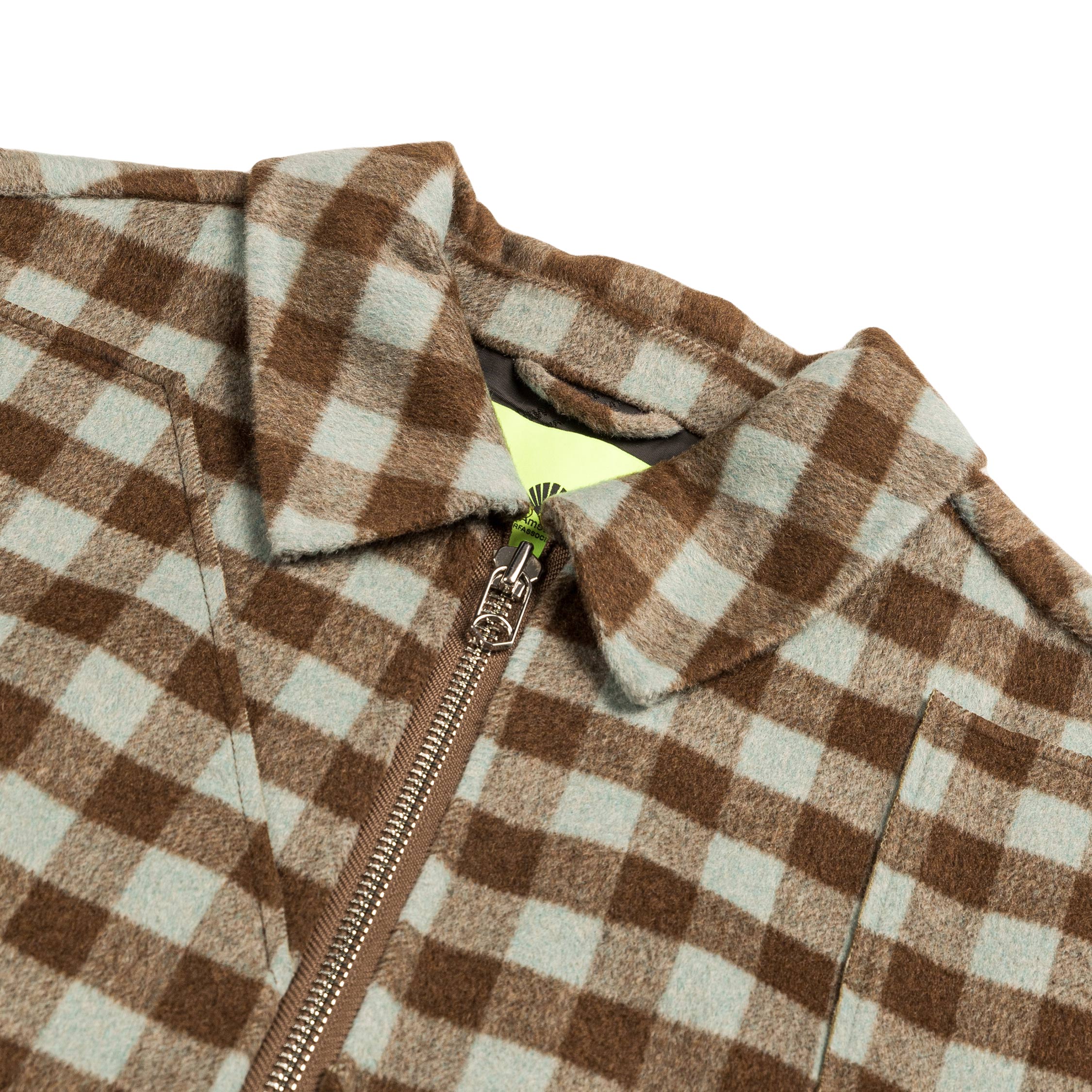 Image of New Amsterdam Surf Association Wool Check Overshirt