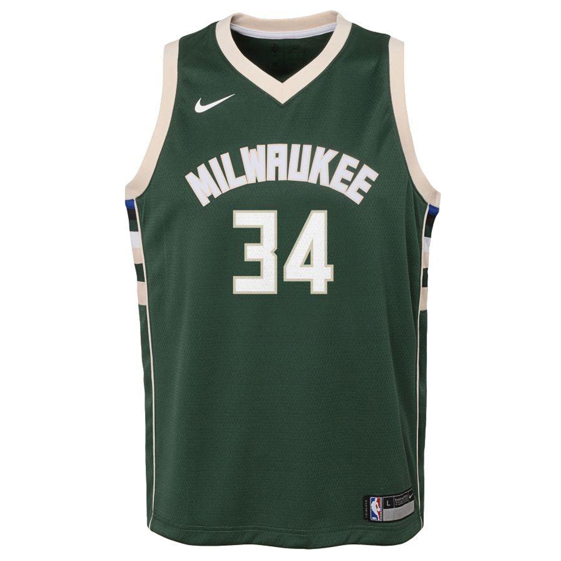Giannis Antetokounmpo Milwaukee Bucks 2025 Icon Edition Youth NBA Swingman Jersey