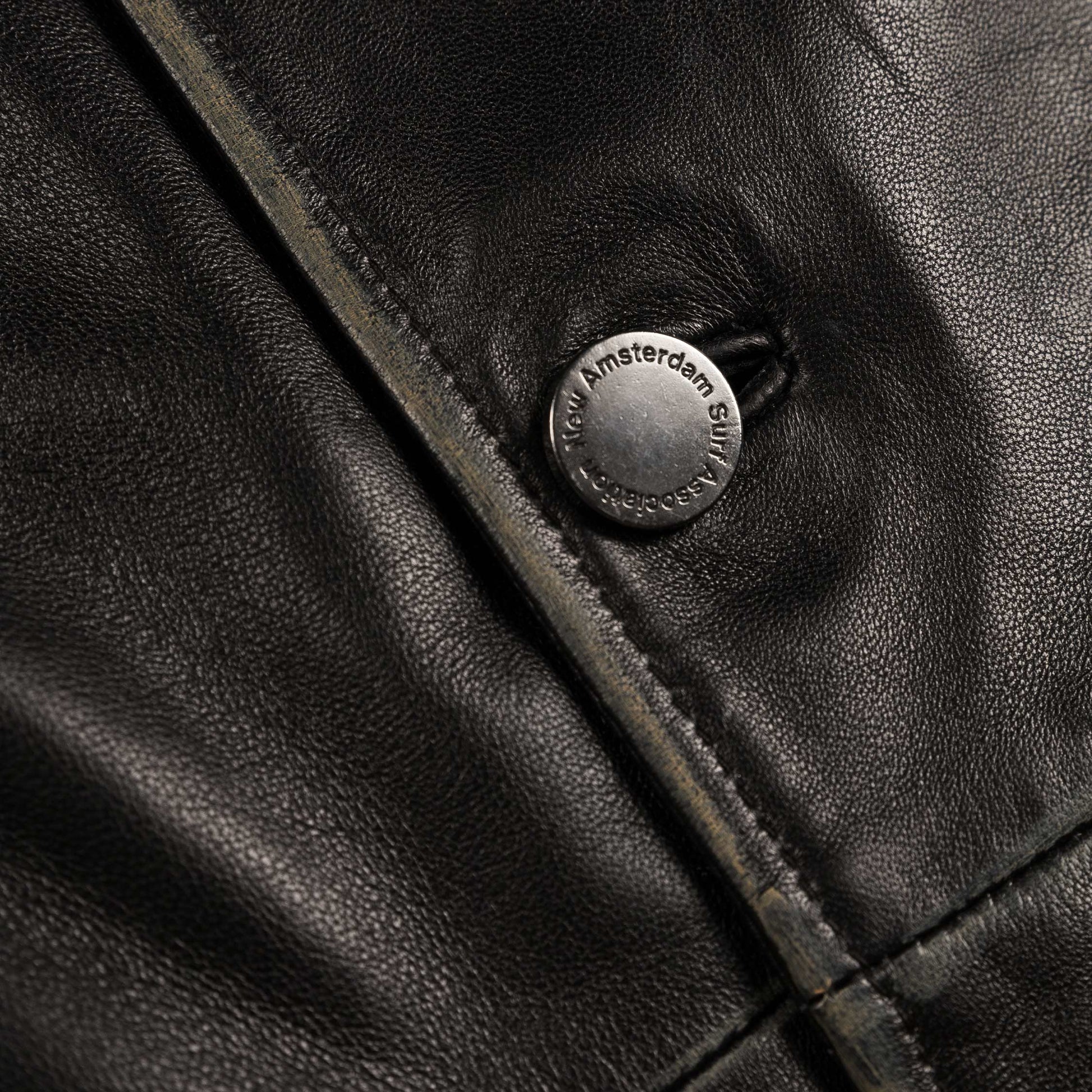 New Amsterdam Surf Association Leather Jacket Boxy Fit