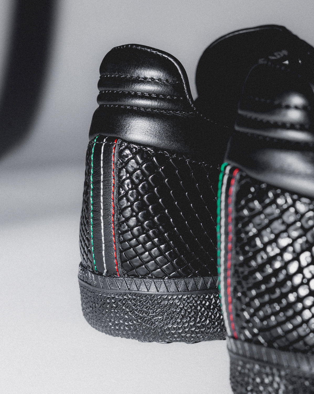 Image of Adidas Samba OG *Black Croc* *Made in Italy* onfeet