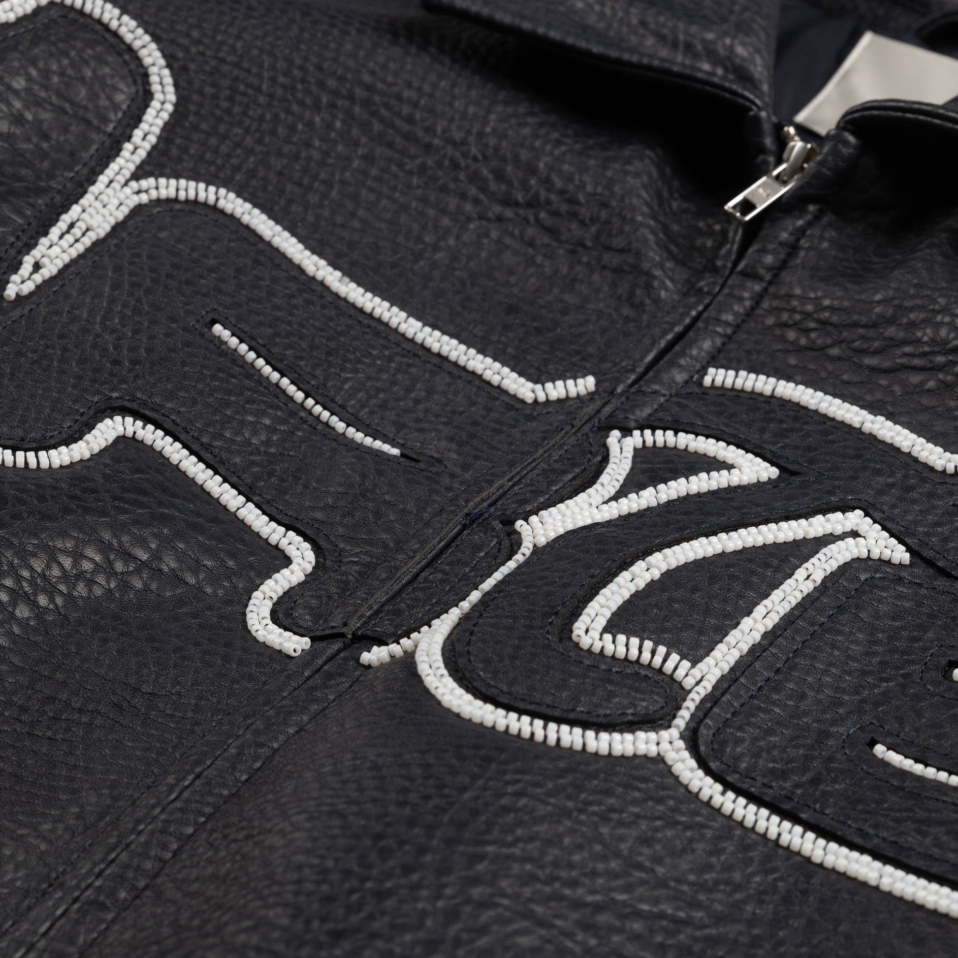 Arte Antwerp Big Logo Leather Jacket