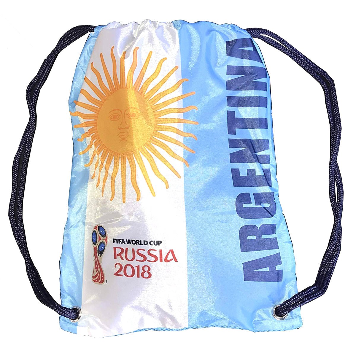 Image of Icon Sports 2018 FIFA World Cup Official Drawstring Bag - Brazil/Argentina FIF13CS - Goal Kick Soccer
