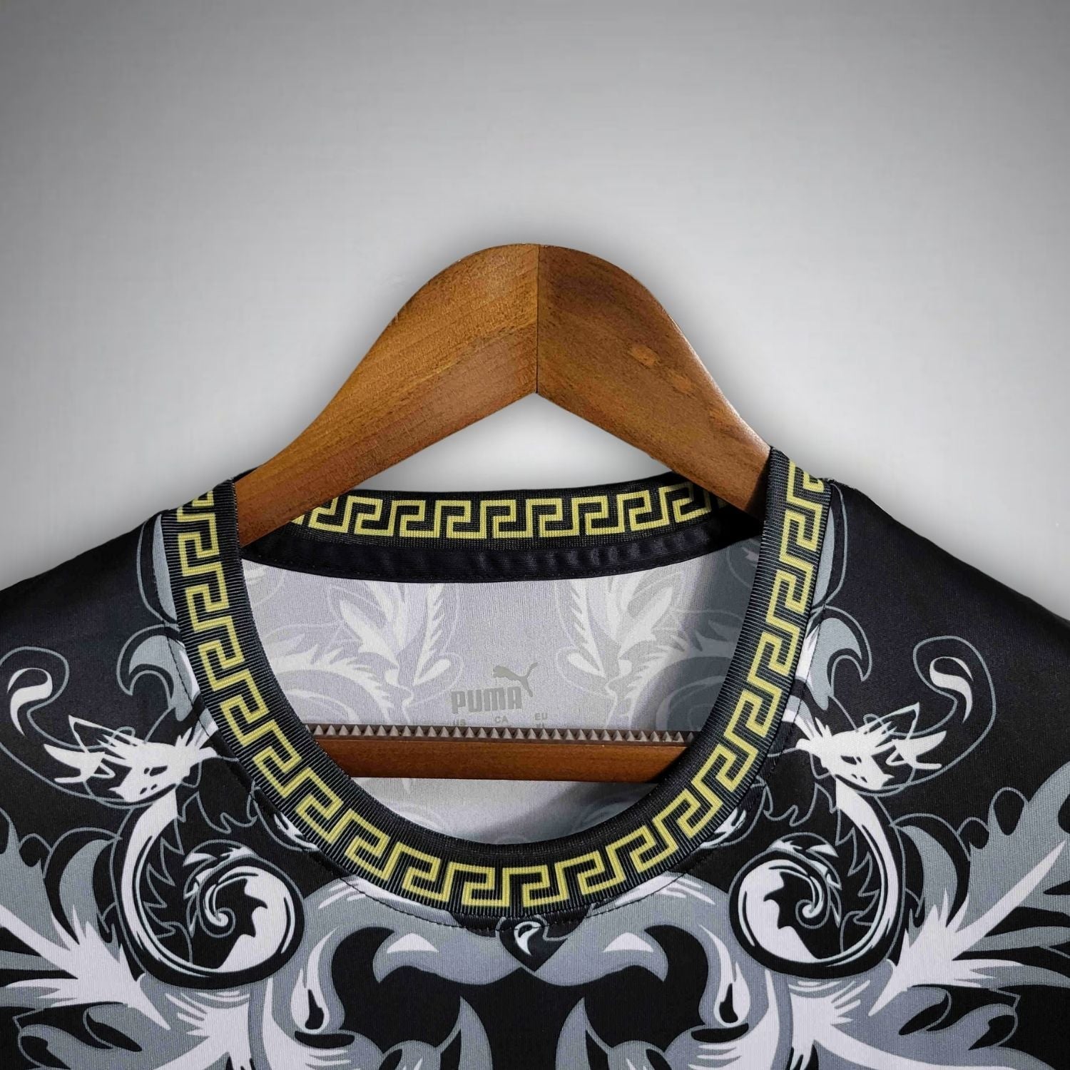 Italy "Versace" Premium Black Kit - Premium Quality Jersey at FootballPrestige.com
