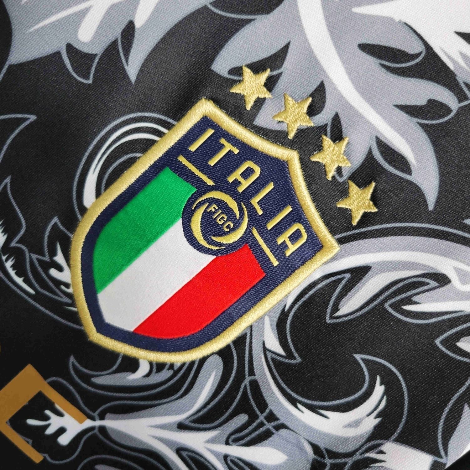 Italy "Versace" Premium Black Kit - Premium Quality Jersey at FootballPrestige.com