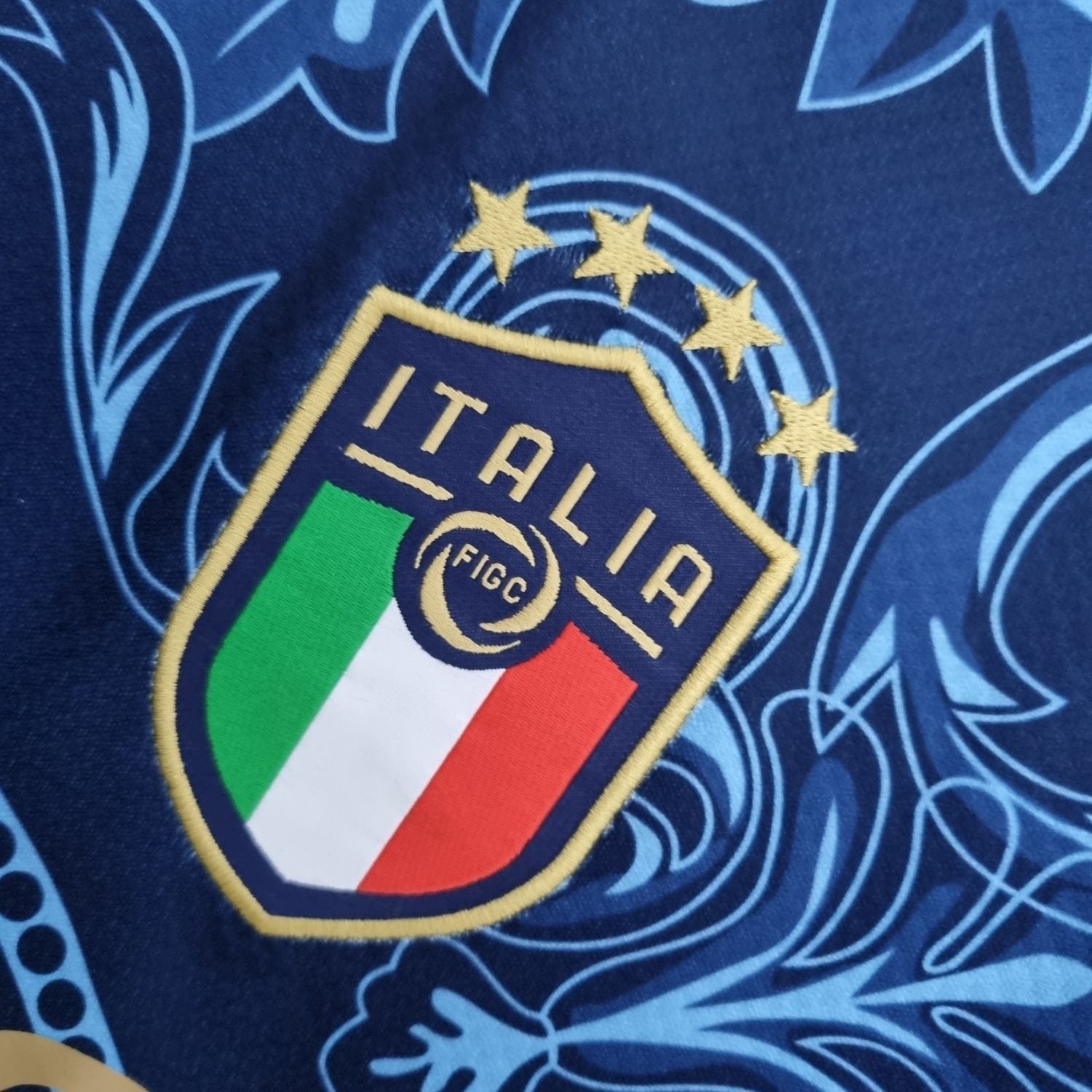 Italy "Versace" Premium Dark Blue Kit - Premium Quality Jersey at FootballPrestige.com