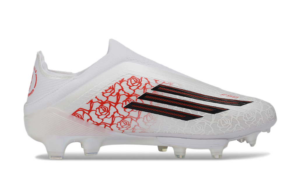 Image of Lamine Yamal signature Adidas F50+ Elite FG laceless Heart Breaker edition soccer cleats