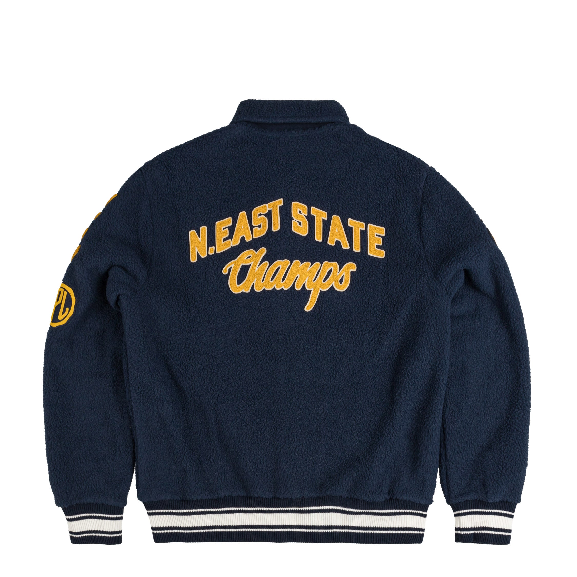 Image of Polo Ralph Lauren Pile Fleece Letterman Jacket