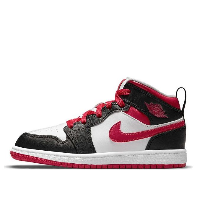 (PS) Air Jordan 1 Mid 'White Very Berry' 640734-016