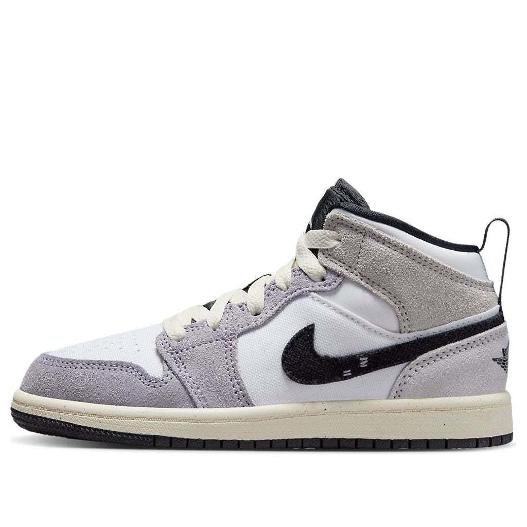 (PS) Air Jordan 1 Mid SE Craft 'Inside Out - Cement Grey' FD9090-002