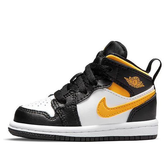 (TD) Air Jordan 1 Mid 'Black University Gold' 640735-177