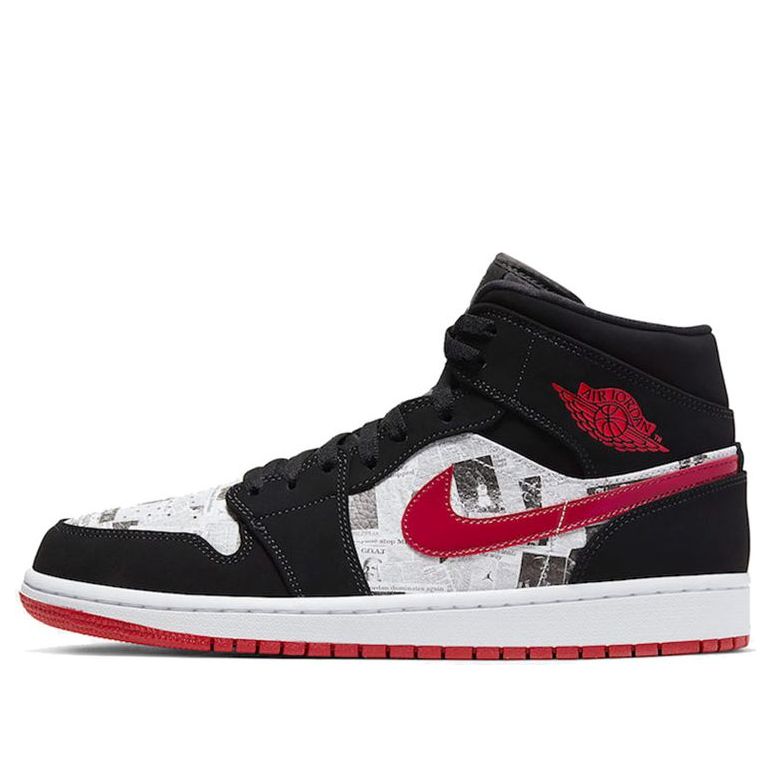 Air Jordan 1 Mid SE 'Newspaper Air Times' 852542-061