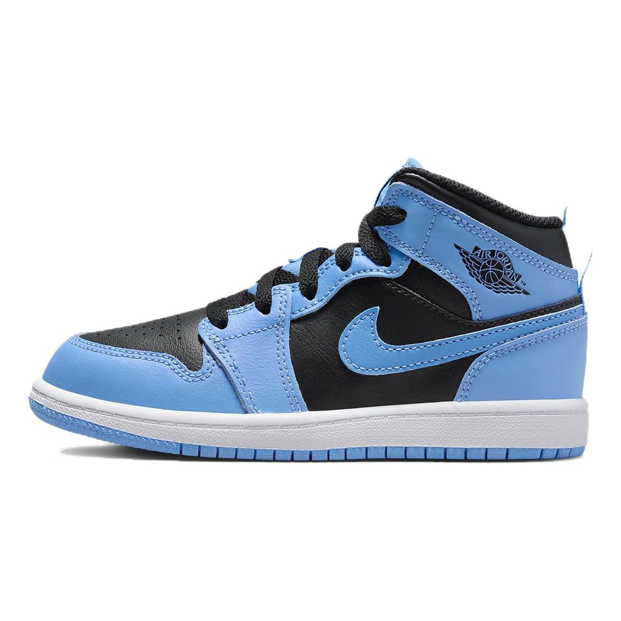 (PS) Air Jordan 1 Mid Shoes 'University Blue Black' DQ8424-401