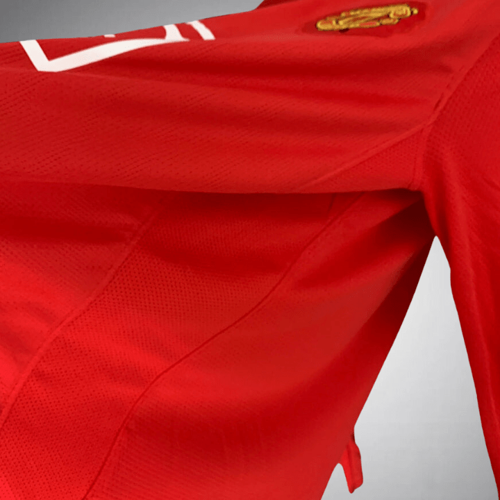 Image of Manchester United 2007 - 2008 Home Kit - Premium Quality Jersey at FootballPrestige.com