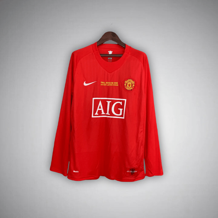 Image of Manchester United 2007 - 2008 Home Kit - Premium Quality Jersey at FootballPrestige.com