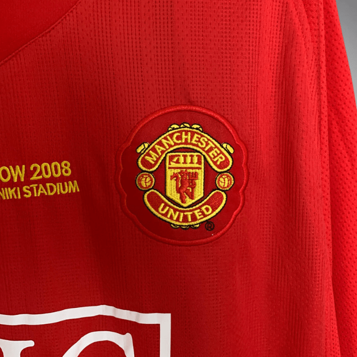 Image of Manchester United 2007 - 2008 Home Kit - Premium Quality Jersey at FootballPrestige.com