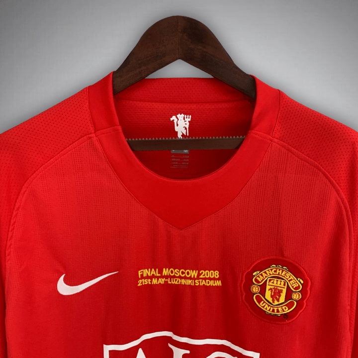 Image of Manchester United 2007 - 2008 Home Kit - Premium Quality Jersey at FootballPrestige.com