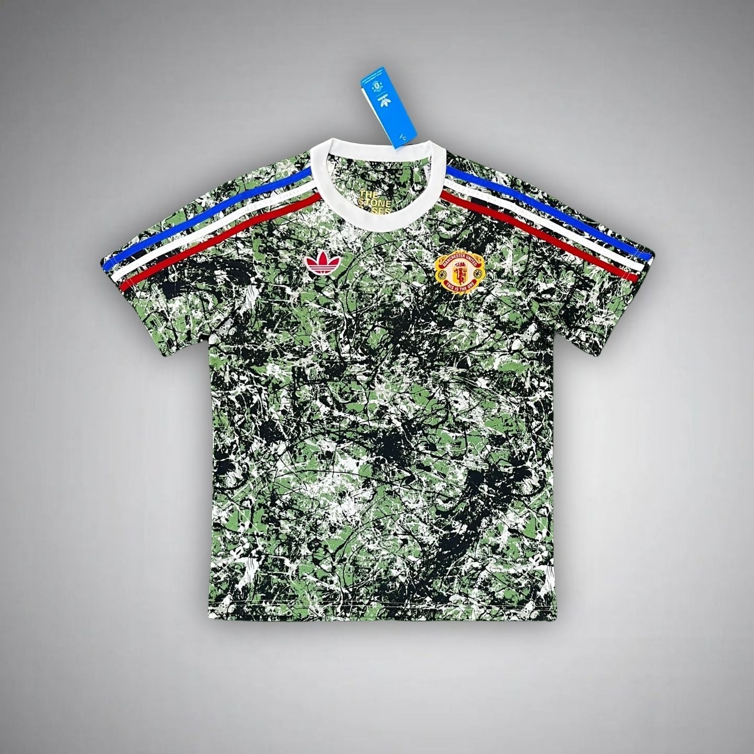 Image of Manchester United X Stone Roses Premium Kit - Premium Quality Jersey at FootballPrestige.com