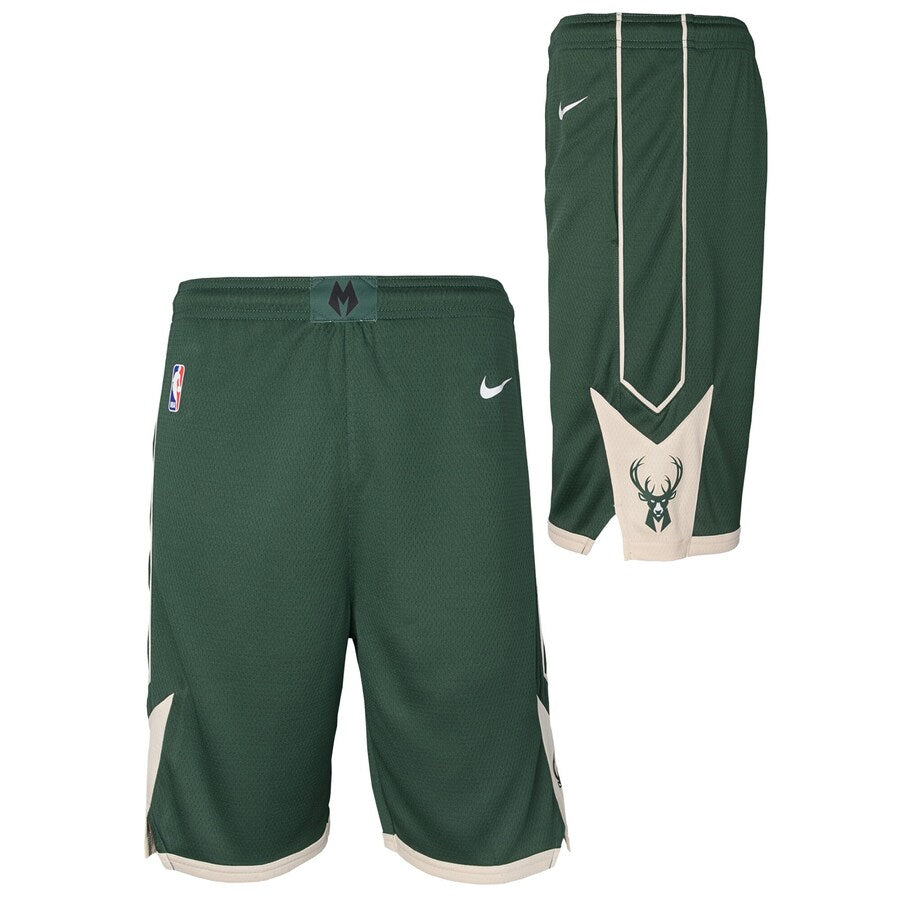 Image of Milwaukee Bucks 2025 Icon Edition Swingman Boys NBA Shorts