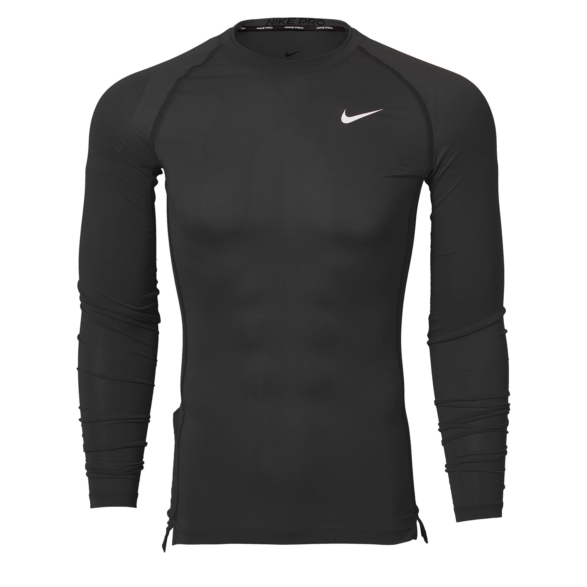 Image of Nike Men's Pro Long Sleeve Top Black Front