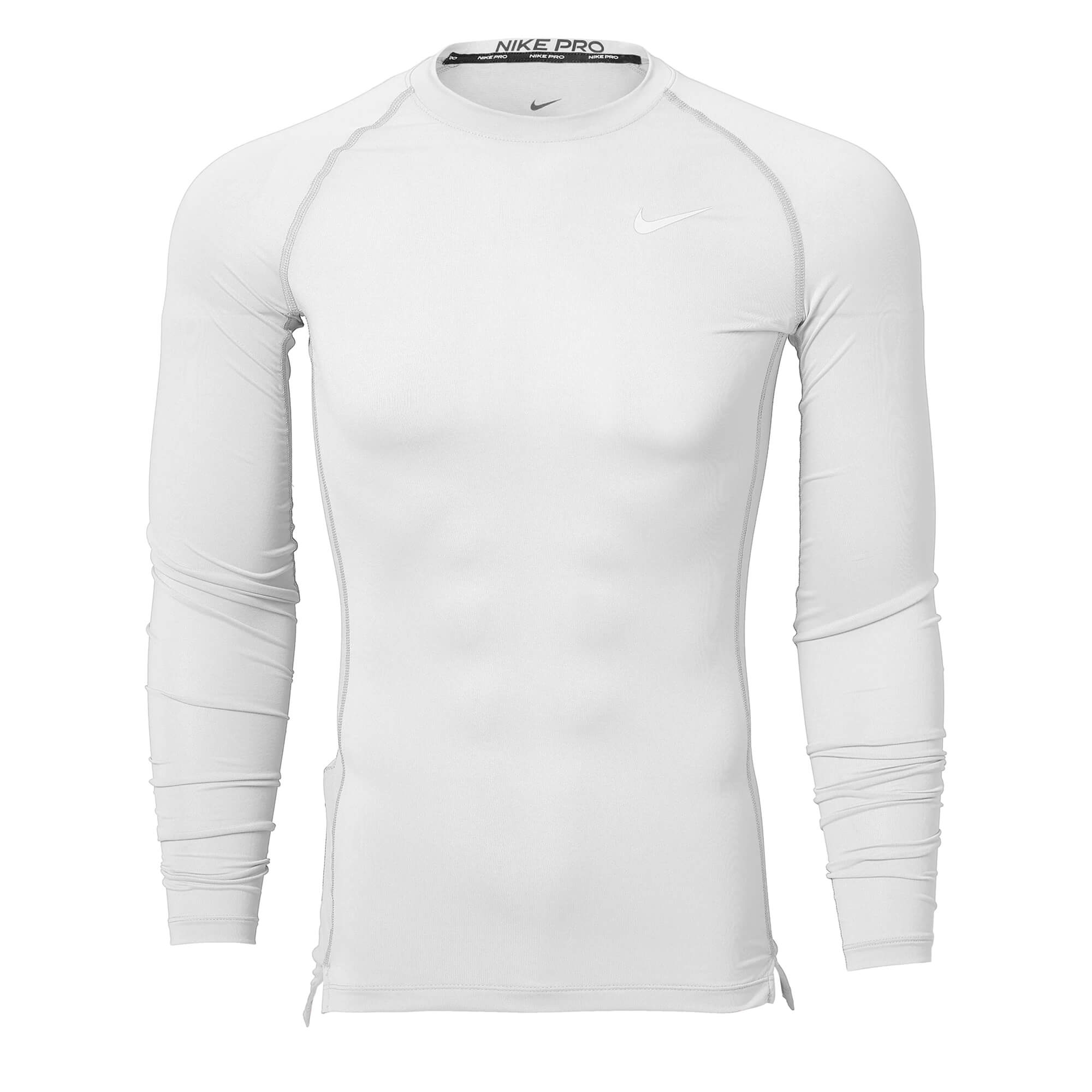 Image of Nike Men's Pro Long Sleeve Top White